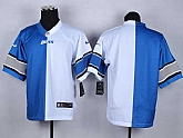 Men Nike Detroit Lions Customized Blue-White Split Stitched NFL Elite Jersey,baseball caps,new era cap wholesale,wholesale hats